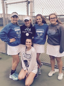 The JCA girls tennis team is 2-0 this week with wins at Joliet West and at St. Viator.