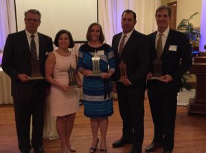 L to R: Frank Cservenyak, Sue Gulas, Christine Scheibe, John Lausch, Dave Sims.